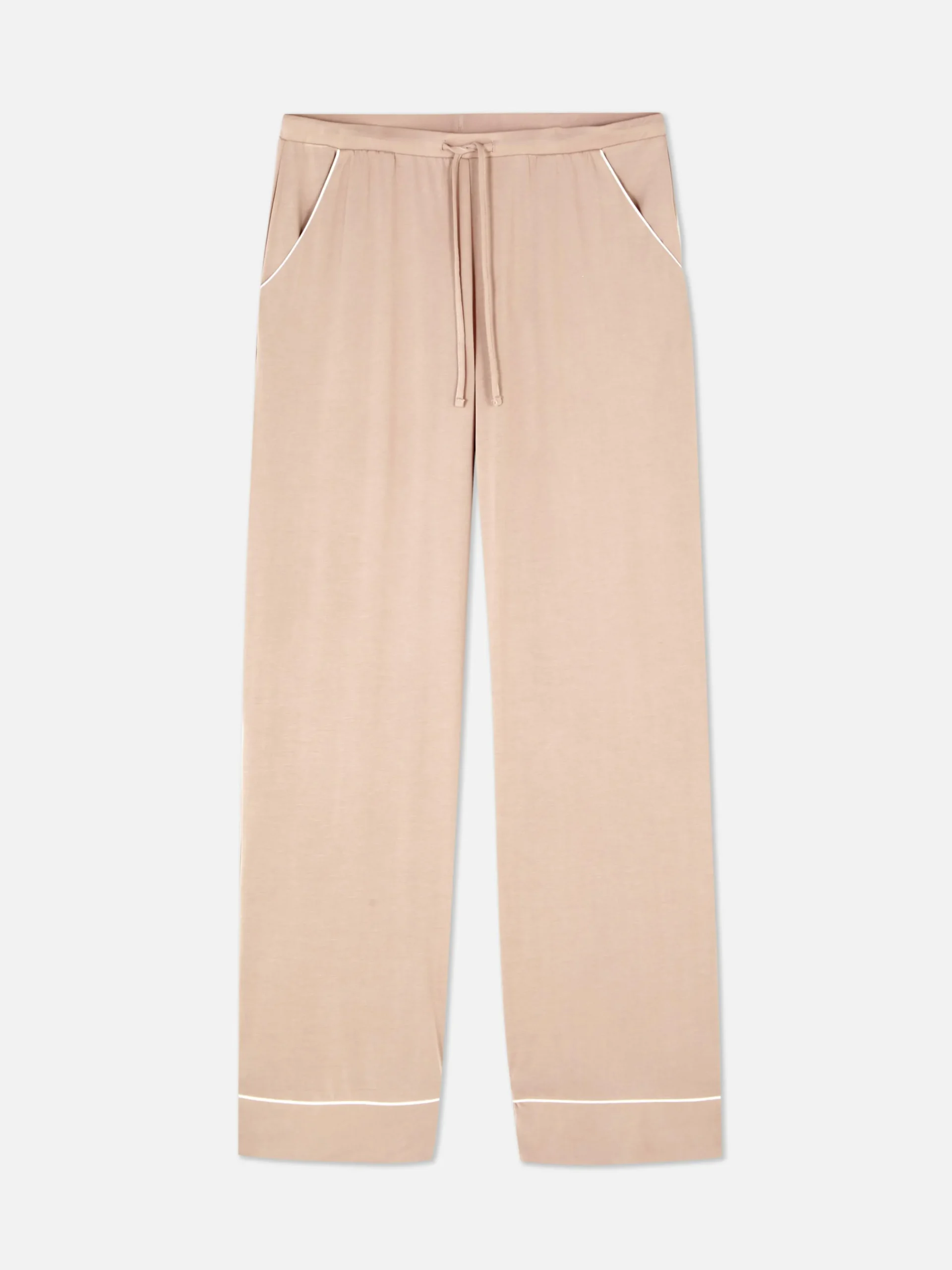 Wide-Leg Jersey Pajama Bottoms